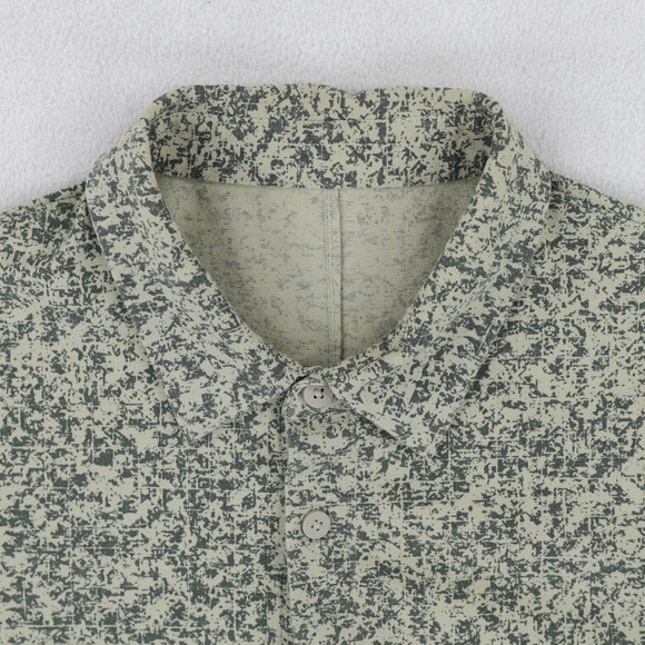 Lululemon Commission Shirt Particle Camo Performance Mens Medium Green - Picture 10 of 12
